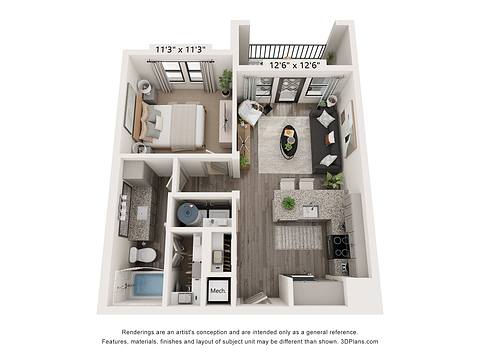 Floorplan A1 layout