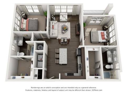 Floorplan Petersburg layout