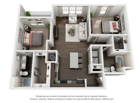 Floorplan Piedmont layout