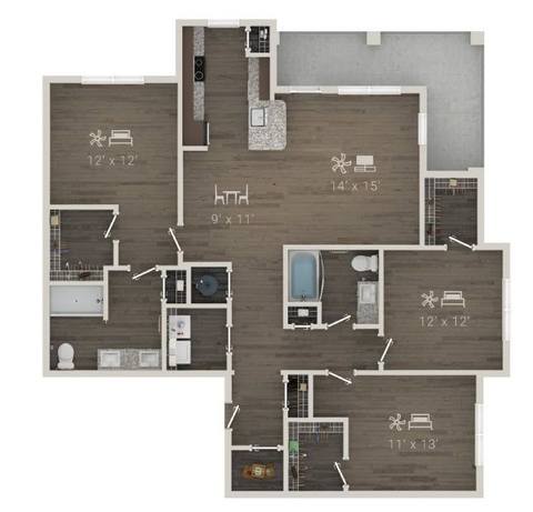 Floorplan The Mast layout