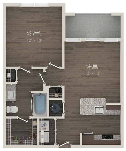 Floorplan The Row layout