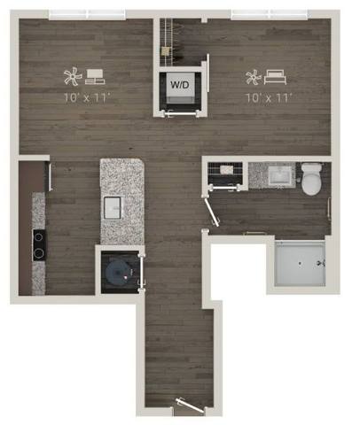 Floorplan The Sail layout
