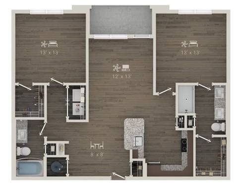 Floorplan The Port layout