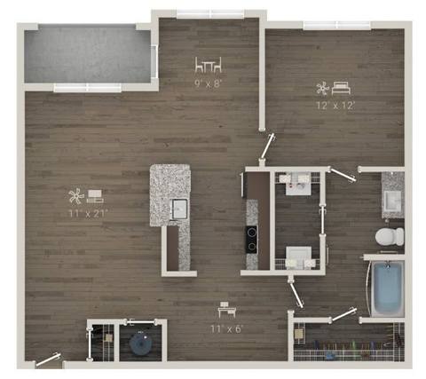 Floorplan The Latitude layout
