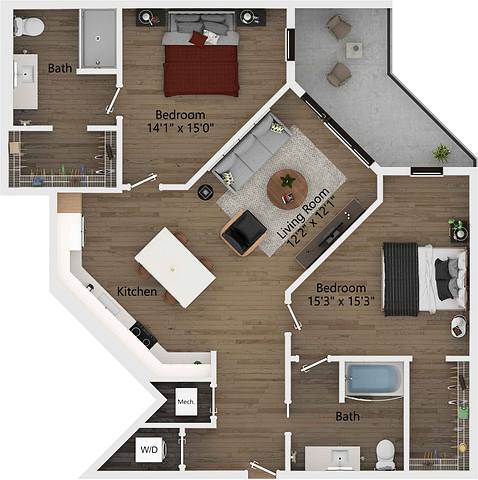 Floorplan B2 layout
