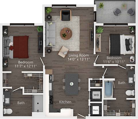 Floorplan B1 layout