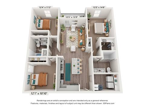 Floorplan C1 layout