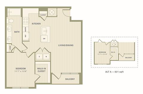 Floorplan The Mamie (A2) layout