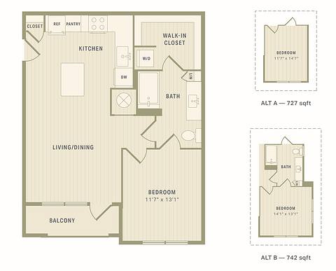 Floorplan The Polly HC (A1HC) layout