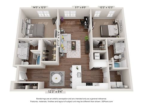 Floorplan B2 layout