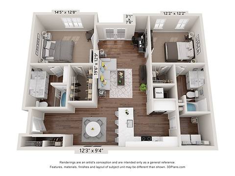 Floorplan B1 layout