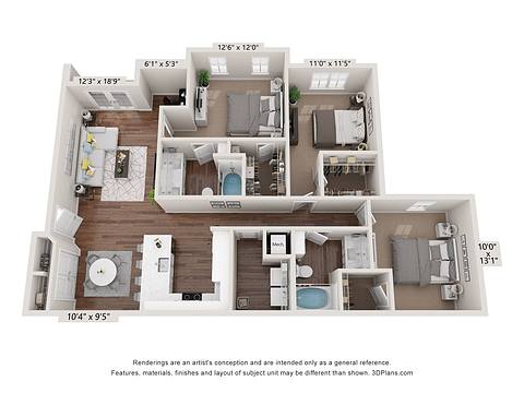 Floorplan C2 layout