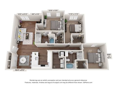 Floorplan C1 layout