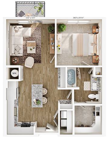 Floorplan A2 layout