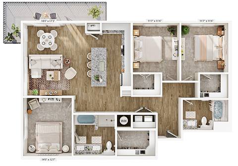 Floorplan C1 layout