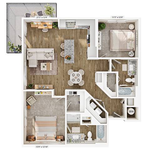 Floorplan B3 layout