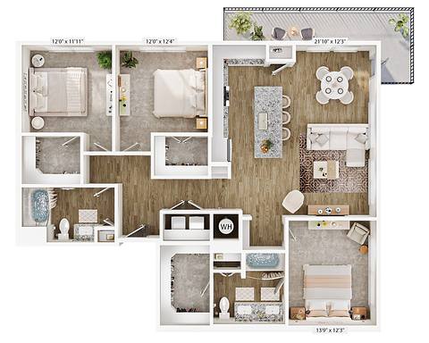 Floorplan C2 layout
