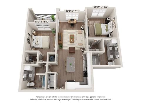Floorplan B2 layout