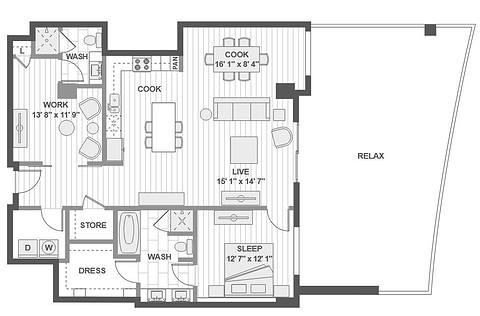 Floorplan A16 layout