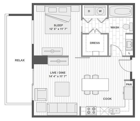 Floorplan A1 layout