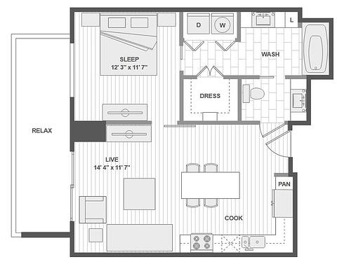 Floorplan A2 layout