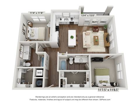 Floorplan B2 layout