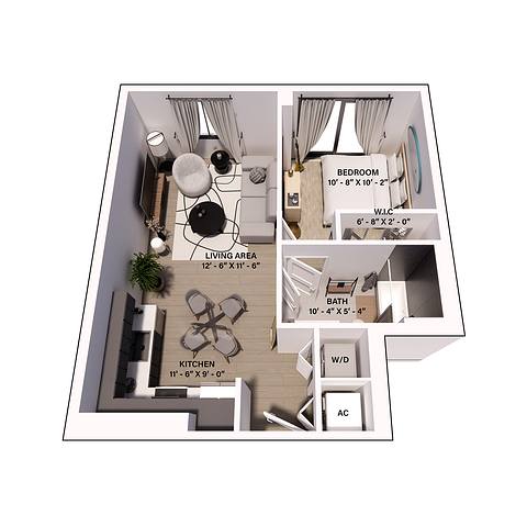 Floorplan A1-P layout