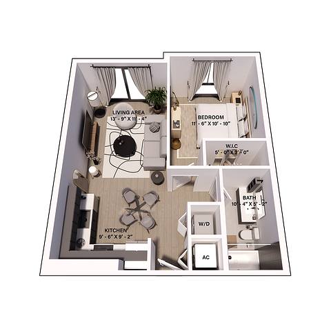Floorplan A2-P layout