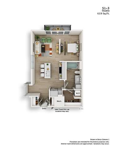 Floorplan S1-3 layout