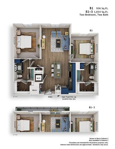 Floorplan B1 layout