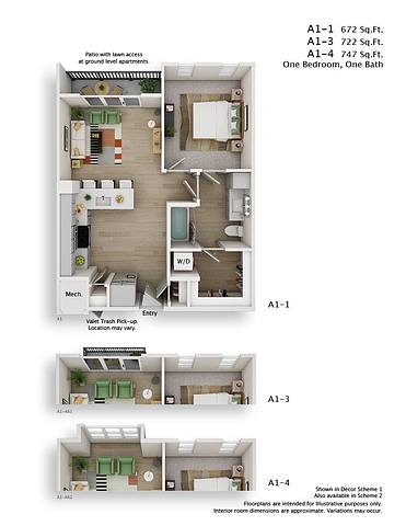 Floorplan A1-1 layout