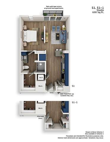 Floorplan S1-1 layout