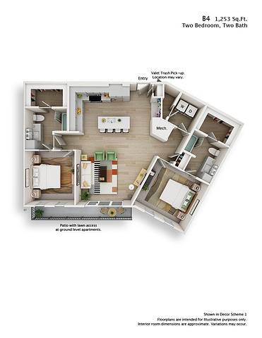 Floorplan B4 layout