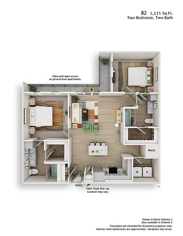 Floorplan B2 layout