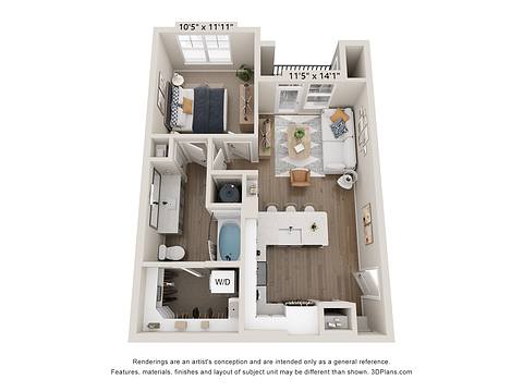 Floorplan A1 layout