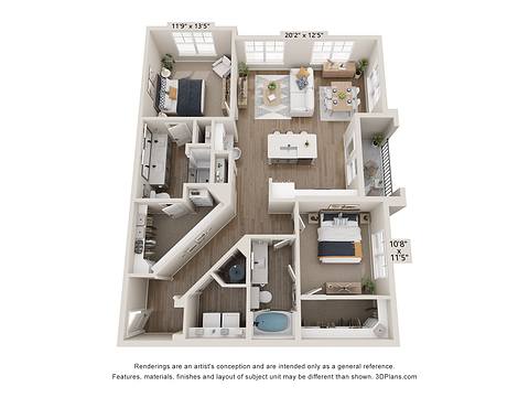 Floorplan B2 layout