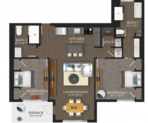 Floorplan Caribe layout