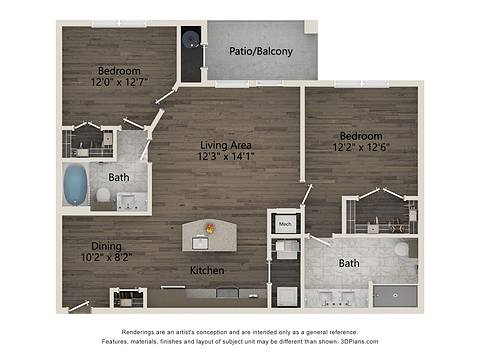 Floorplan B2 Essential Housing layout