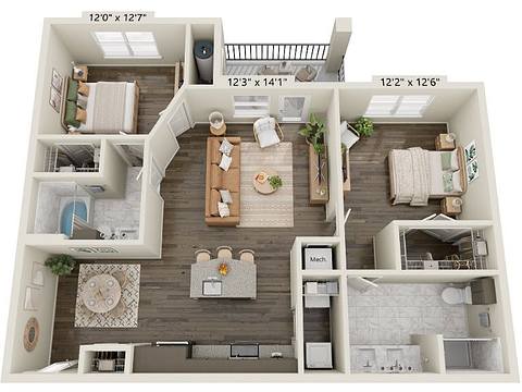 Floorplan B2 layout