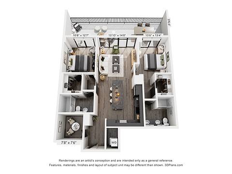 Floorplan B3 layout
