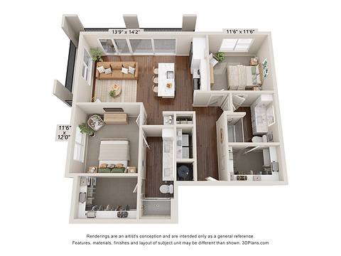 Floorplan B3 layout