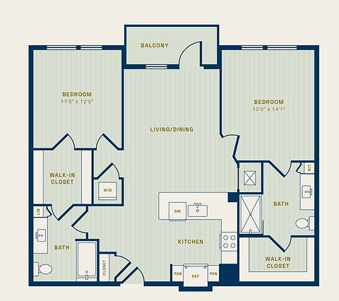 Floorplan The Guadalupe layout