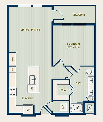 Floorplan The Amelia layout