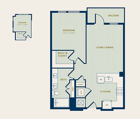 Floorplan The Landa layout