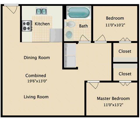 Floorplan B1A layout