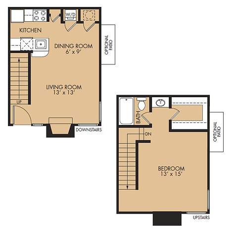 Floorplan A2 Townhome layout