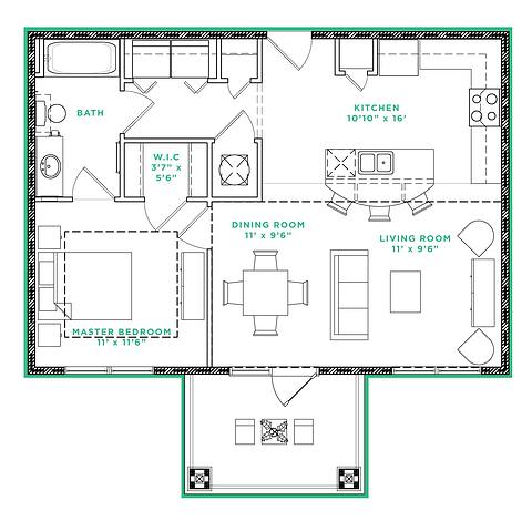 Floorplan A1 layout