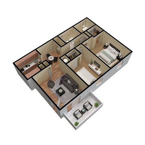 Floorplan B1R layout