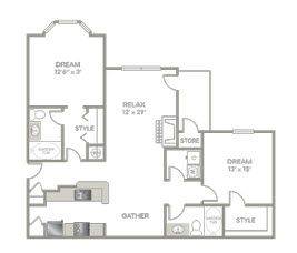 Floorplan Dahlia layout