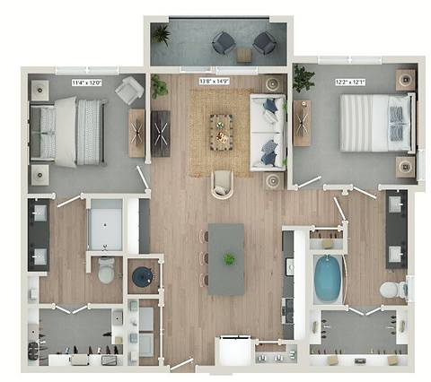 Floorplan B2.1 layout